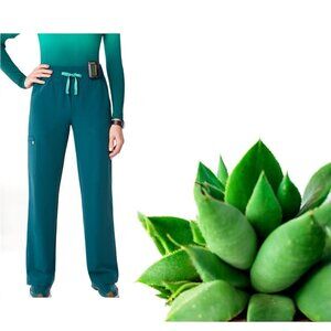 High Waisted I Wide Leg Scrub Pants size Large Tall  new